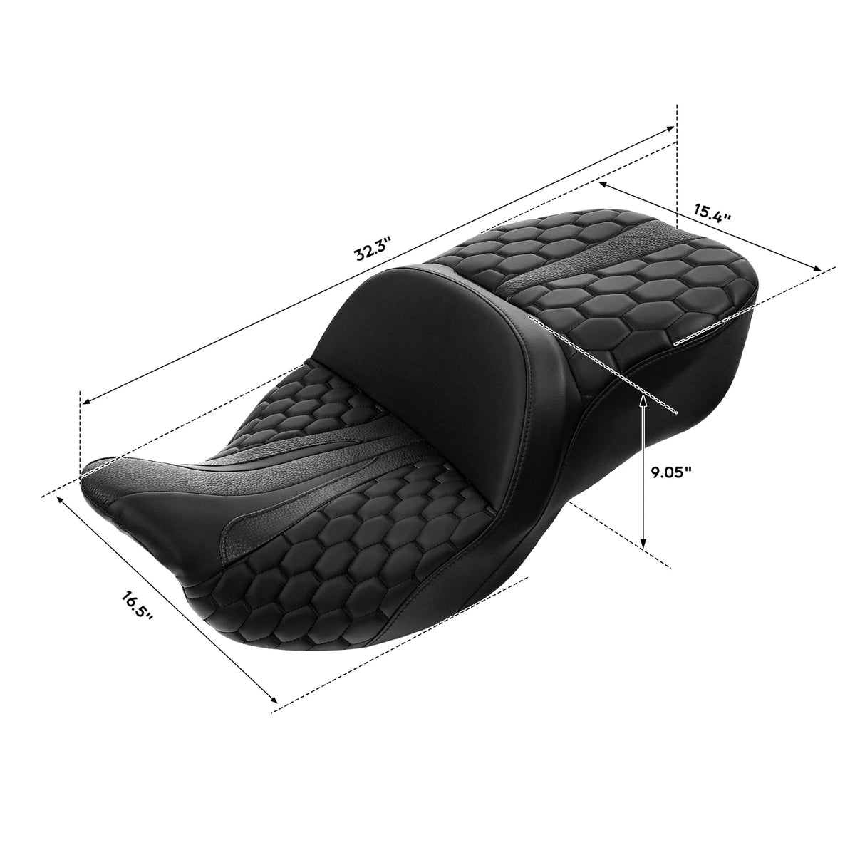 Gel Seat for Harley Touring Road Glide (2009–2023)