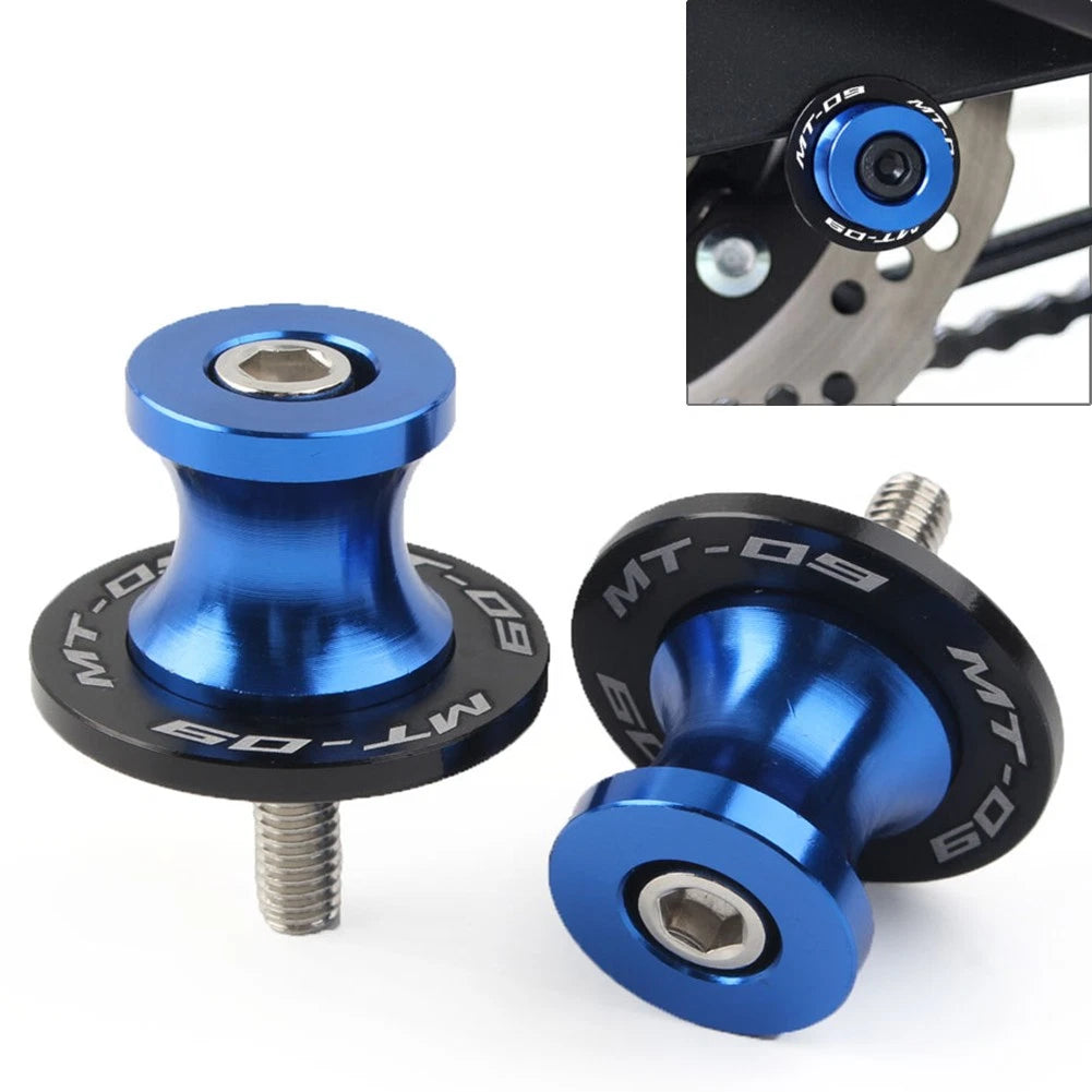 6MM CNC Swingarm Spools Sliders for Yamaha MT-09 FZ09 (2013–2022) - Blue