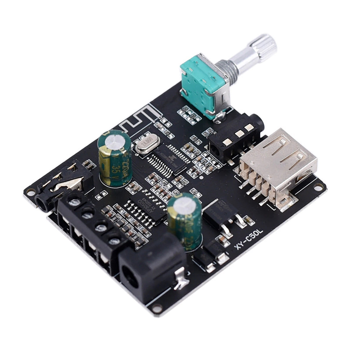 Bluetooth 5.0 Wireless Stereo Audio Amplifier Board 5-24V XY-C50L