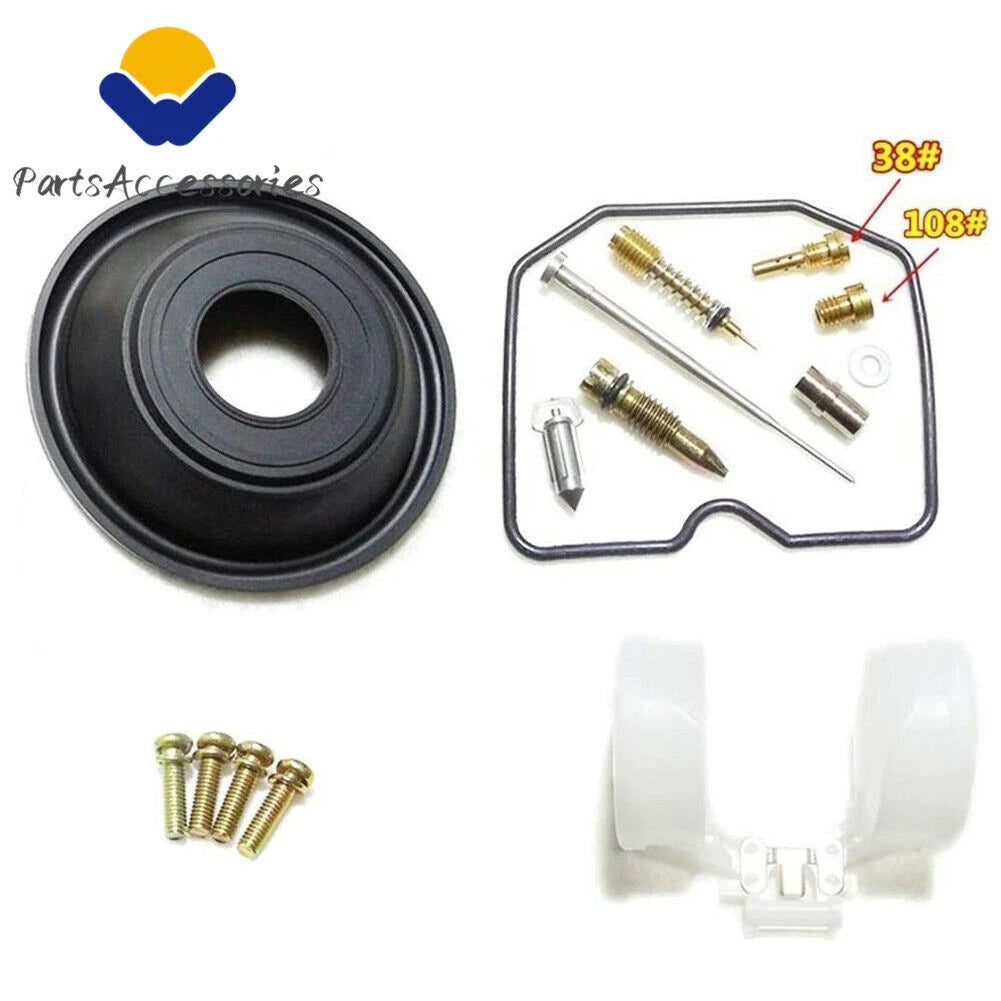 Carburetor Repair Kit with Diaphragm & Float #108 for Kawasaki ZZR250 (1990–2007)