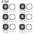 Set of 6 Carburetor Gasket Kit for Tecumseh Jiffy Ice Auger 30 & 31 (630978, 630932)