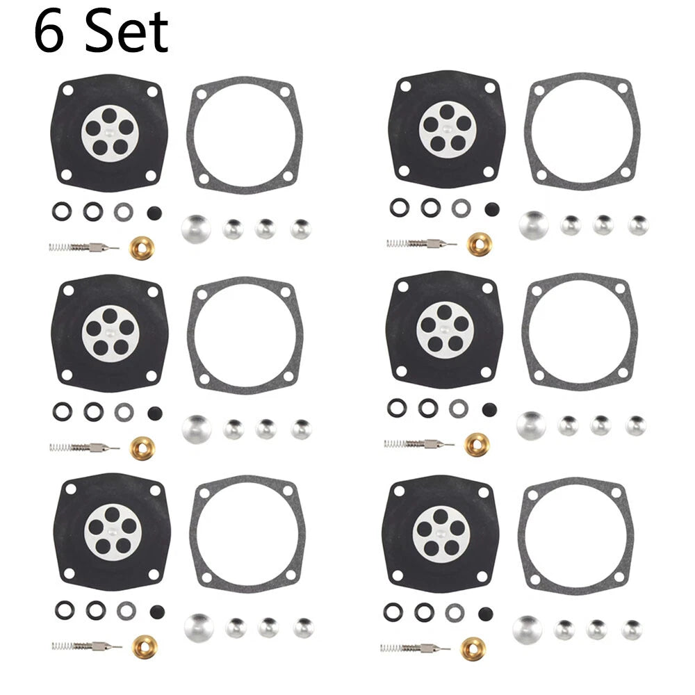 Set of 6 Carburetor Gasket Kit for Tecumseh Jiffy Ice Auger 30 & 31 (630978, 630932)