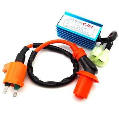 Ignition Coil + Blue AC CDI Box for Tomberlin Crossfire 150cc (2005–2023)