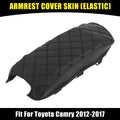 Car Center Console Lid Armrest Cover Replacement for Toyota Camry (2012–2017) Black