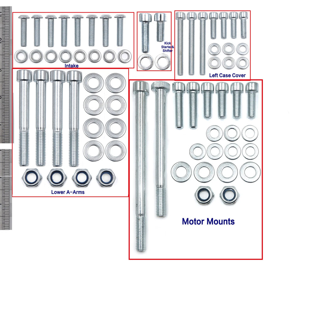 632 Piece Galvanized Steel Bolt Kit for Yamaha Banshee (1987–2006)