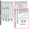 632 Piece Galvanized Steel Bolt Kit for Yamaha Banshee (1987–2006)