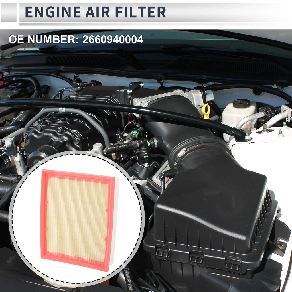Engine Air Filter OEM Replacement for Mercedes-Benz A-Class (2004–2012)