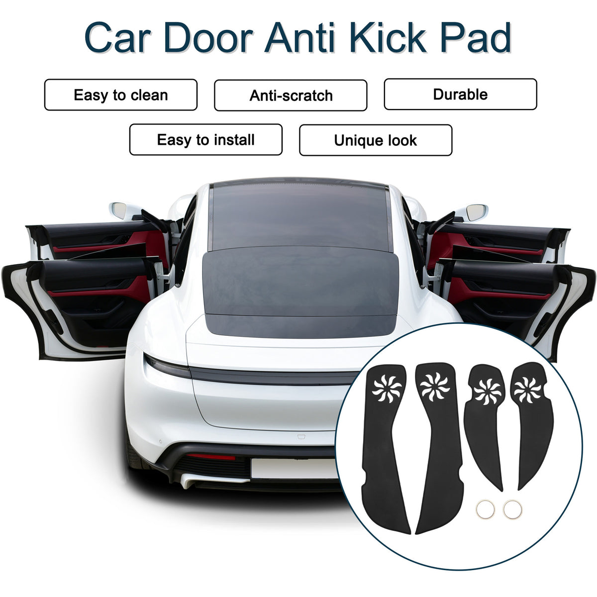 Door Anti Kick Pad Sticker Protector for Volkswagen Golf 6 (2010–2012)