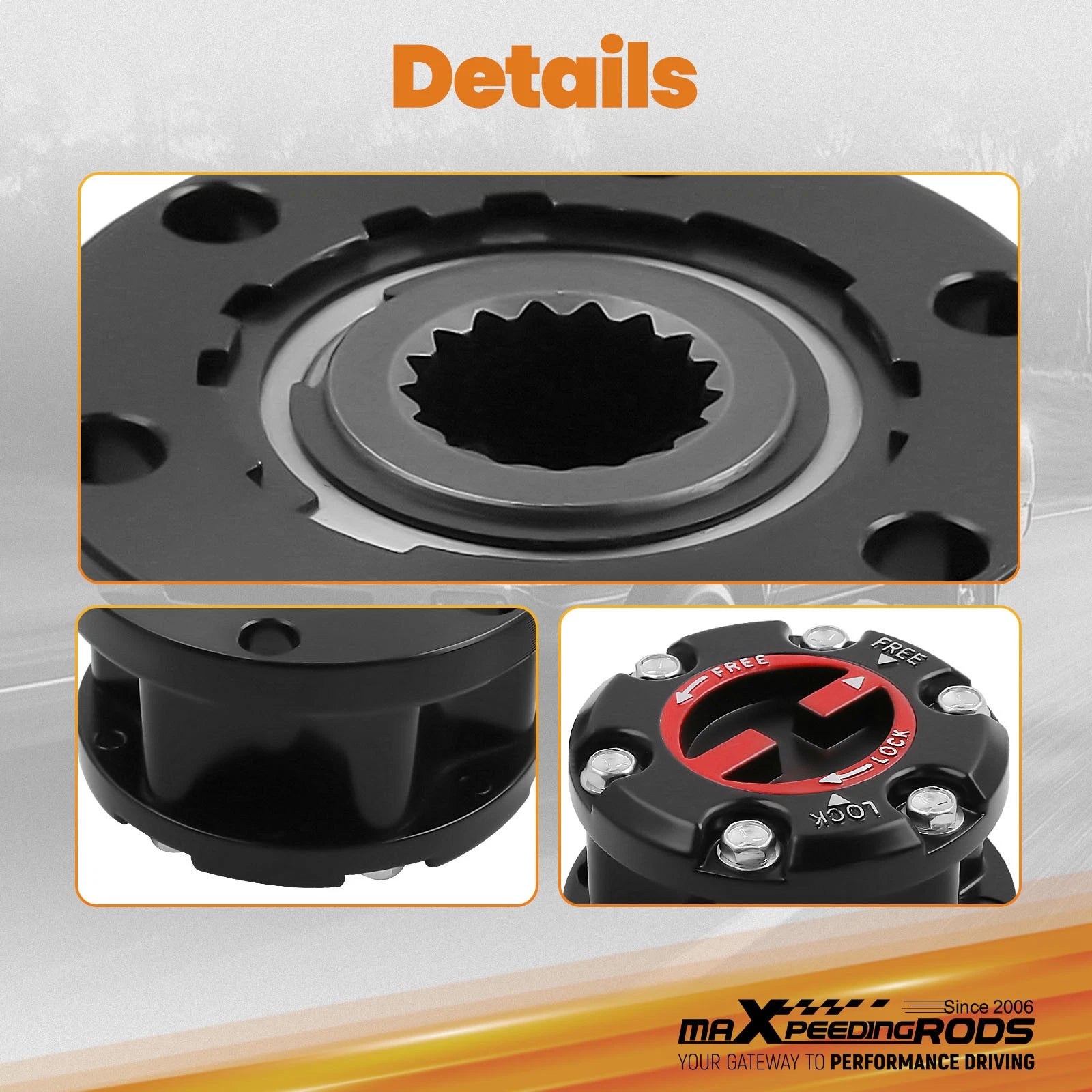 Locking Hub Front for Isuzu Trooper Jackaroo (1987–1993) & Opel Frontera (1991–up)