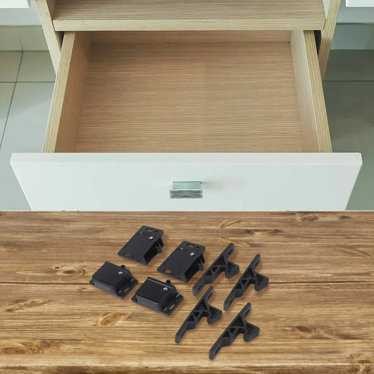 Drawer Latch for Cabinet Door - Easy Installation, Robust Safety Feature