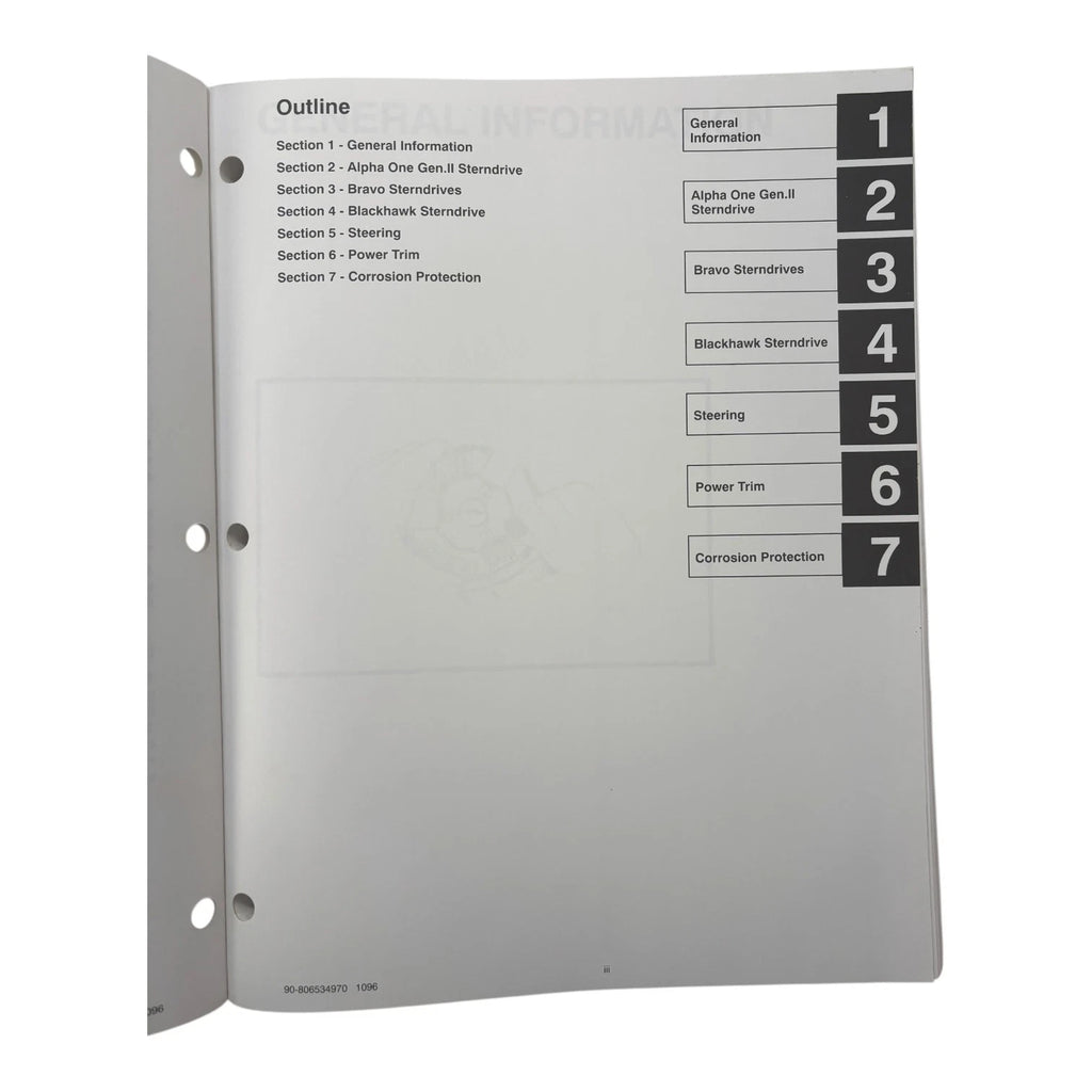 Technician's Handbook for MerCruiser Sterndrive Units (1997) 90-806534970