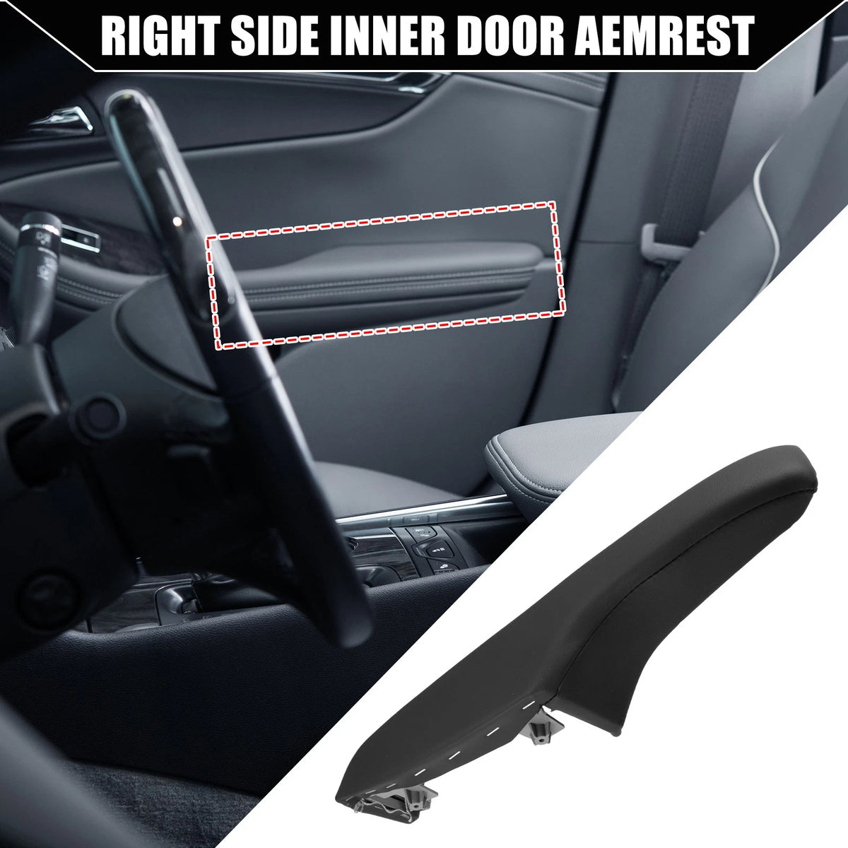 Front Right Side Inner Door Armrest Replacement for Dodge Charger (2011–2023)