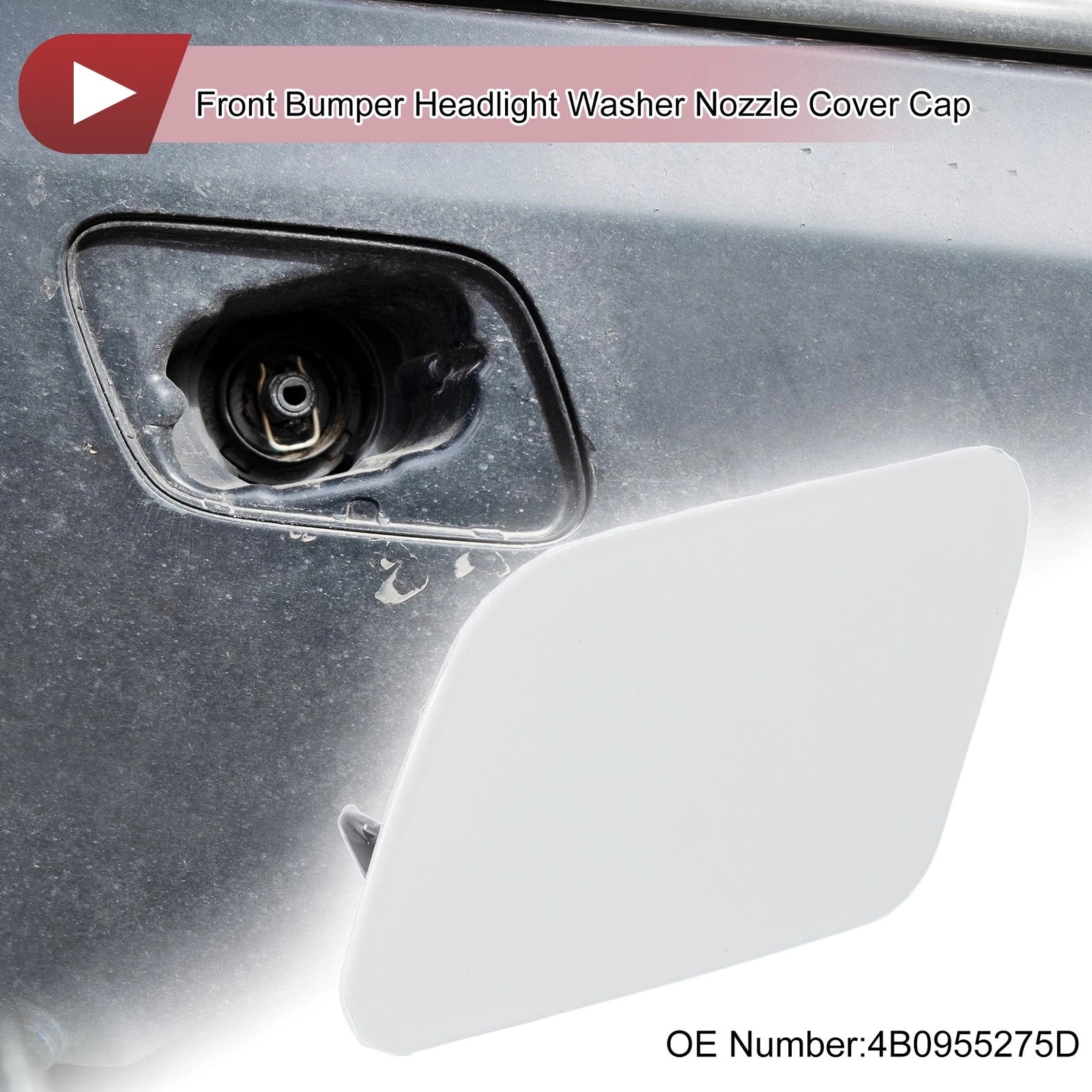 Washer Nozzle Cover Cap Front Left for Audi A6 C5 (2001–2005)