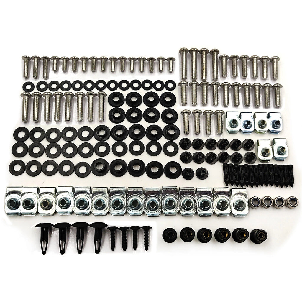 Complete Chrome Fairing Bolt Kit for Yamaha YZF R1 (2004–2006)