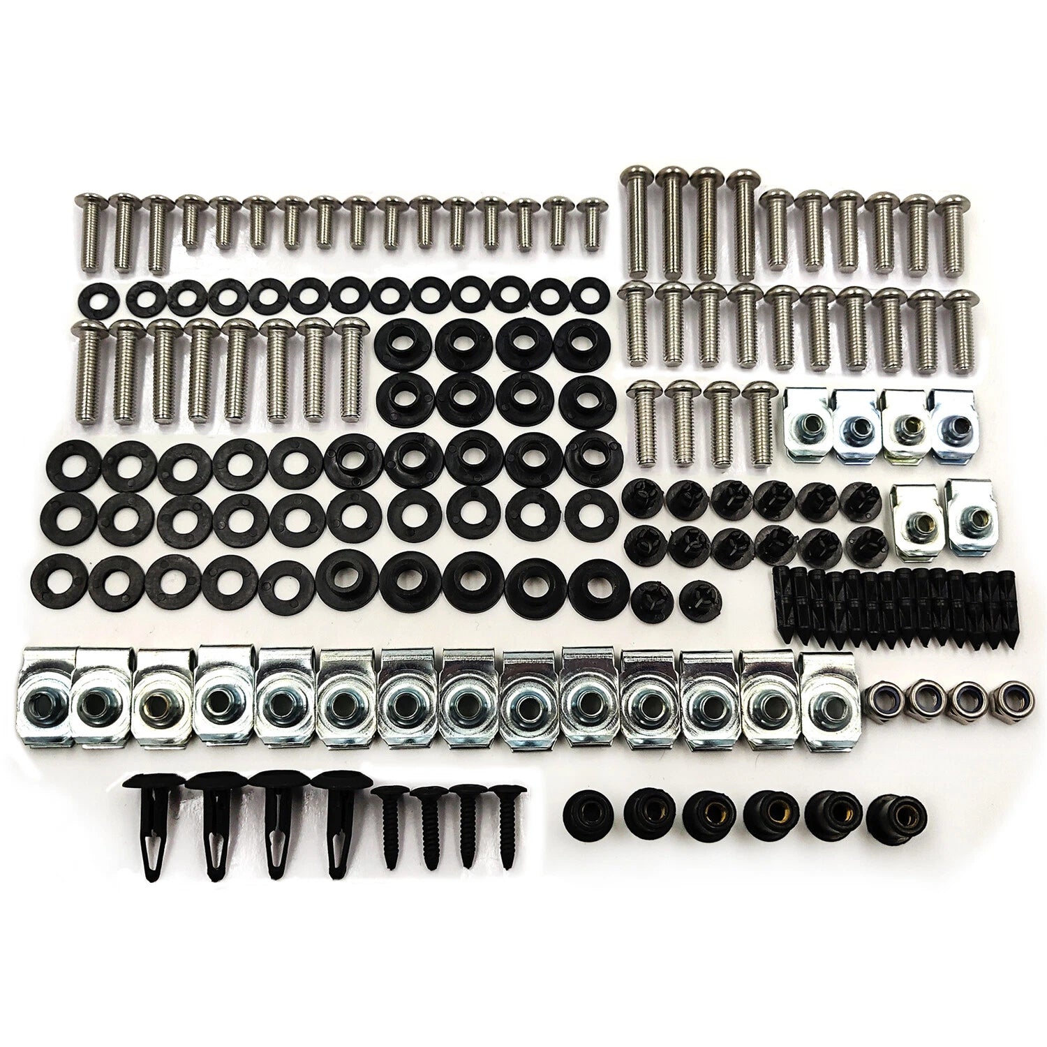 Complete Chrome Fairing Bolt Kit for Yamaha YZF R1 (2004–2006)
