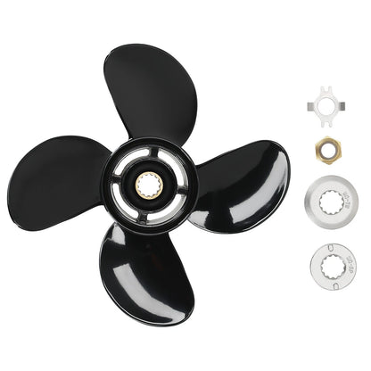 4 Blade Aluminum Propeller for Mercury 50-75HP 2 Stroke (48-8M8026630)