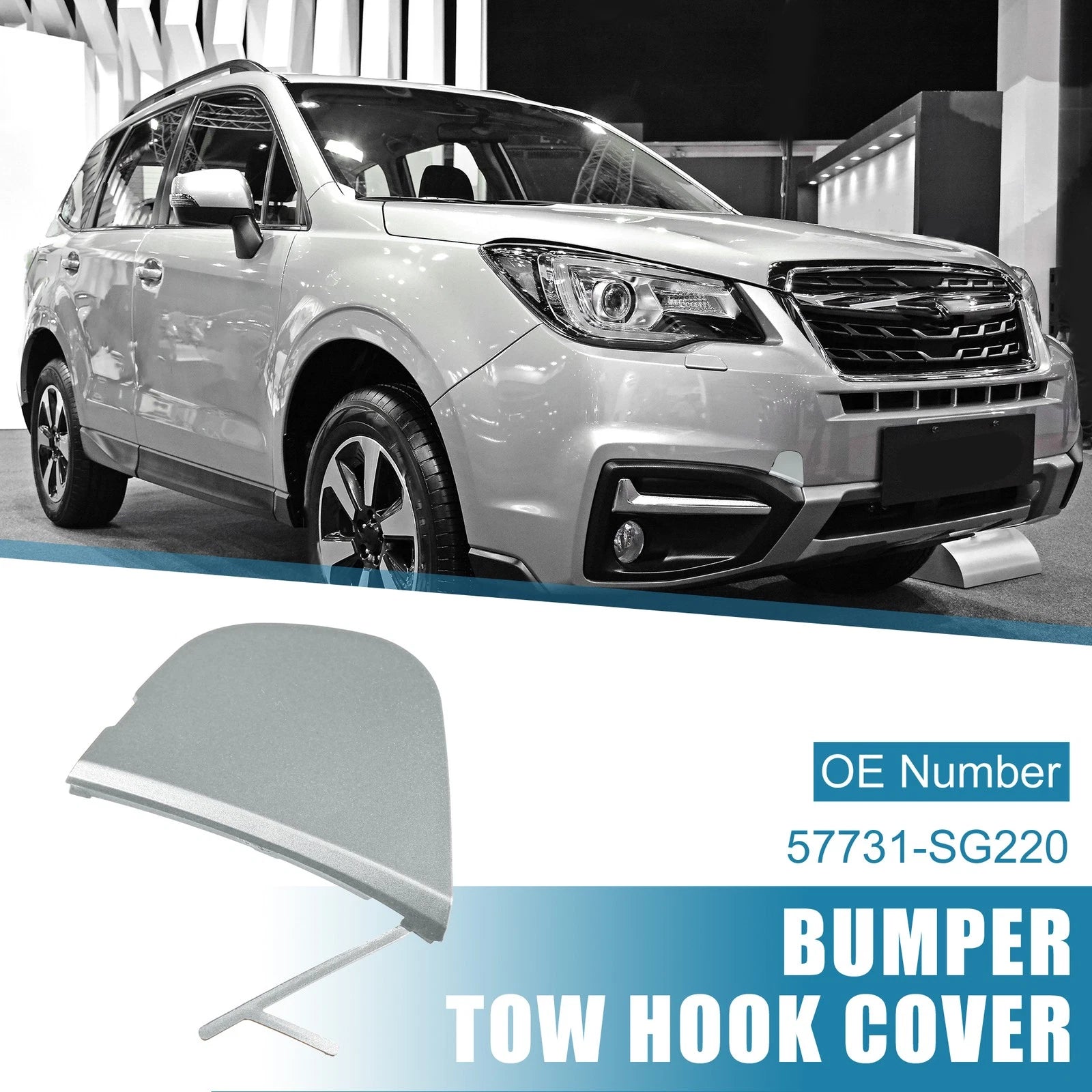 Front Right Bumper Tow Hook Cap Cover for Subaru Forester (2016–2018)