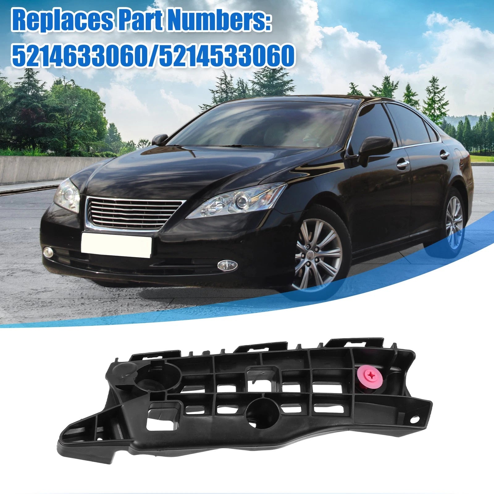 Bumper Bracket Side Retainer Pair for Lexus ES350 (2013–2015)