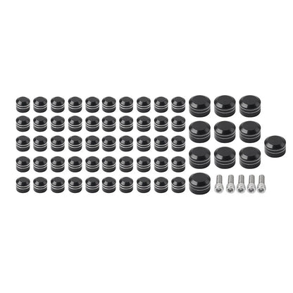 Set of 61X Engine Topper Screw Bolt Cap Covers for Harley Twin Cam Softail (2007–2017)