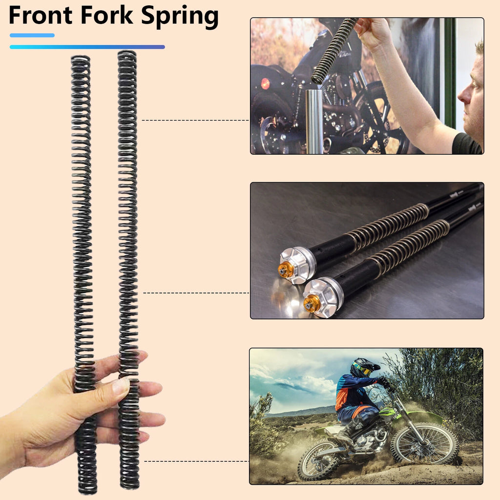 Heavy Duty Fork Springs & Rear Spring for Kawasaki KLX140 (2008–2020)