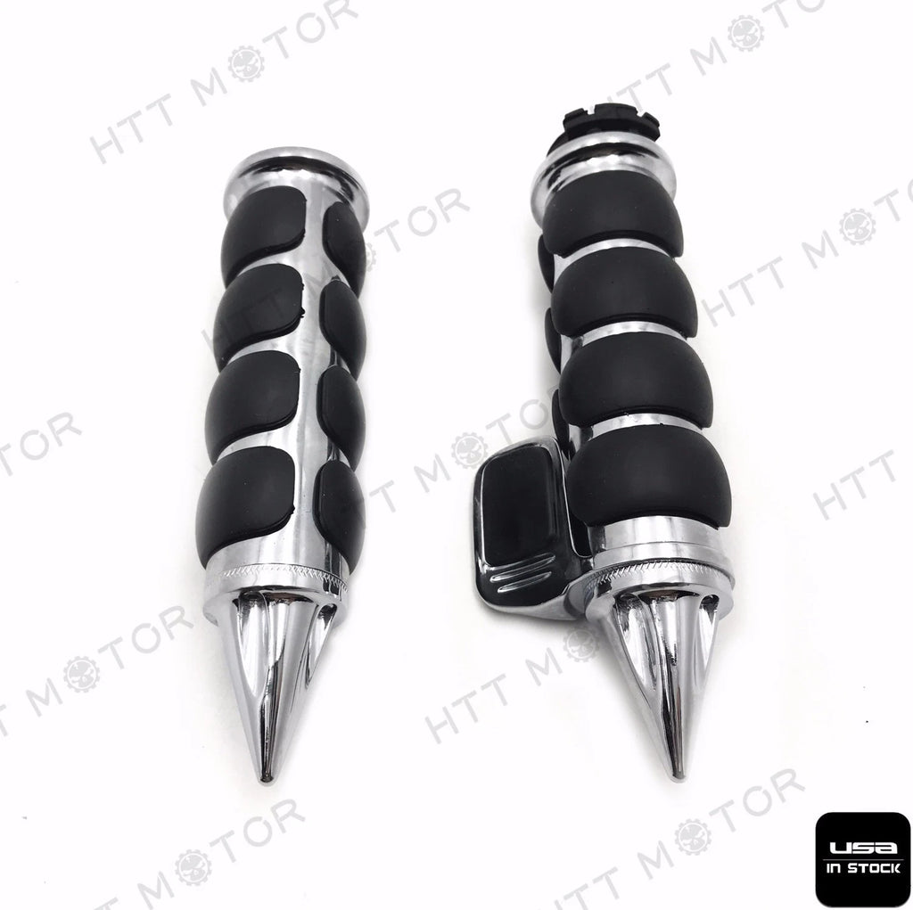 Spike 7/8" 22mm Handlebar Grips w/ Throttle Boss for Universal Motorcycle
