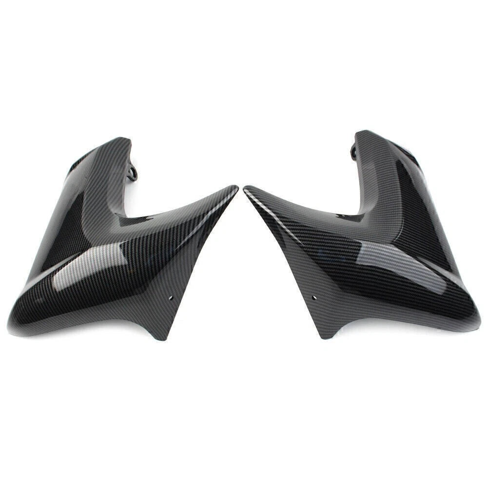 Carbon Surface Radiator Cap Compression Plate for Kawasaki ER6N (2012–2016)