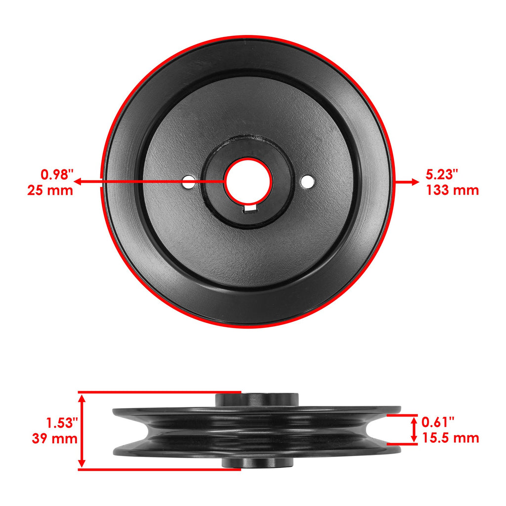 Deck Spindle with Pulley Replacement for Ferris FW25 FW35 F125XT (1994–2011)
