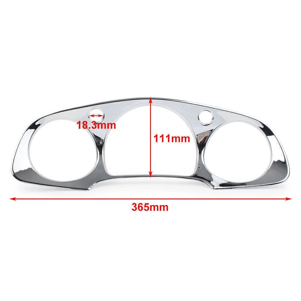 ABS Chrome Instrument Panel Accent Cover Trim for Honda Goldwing GL1800 (2001–2005)