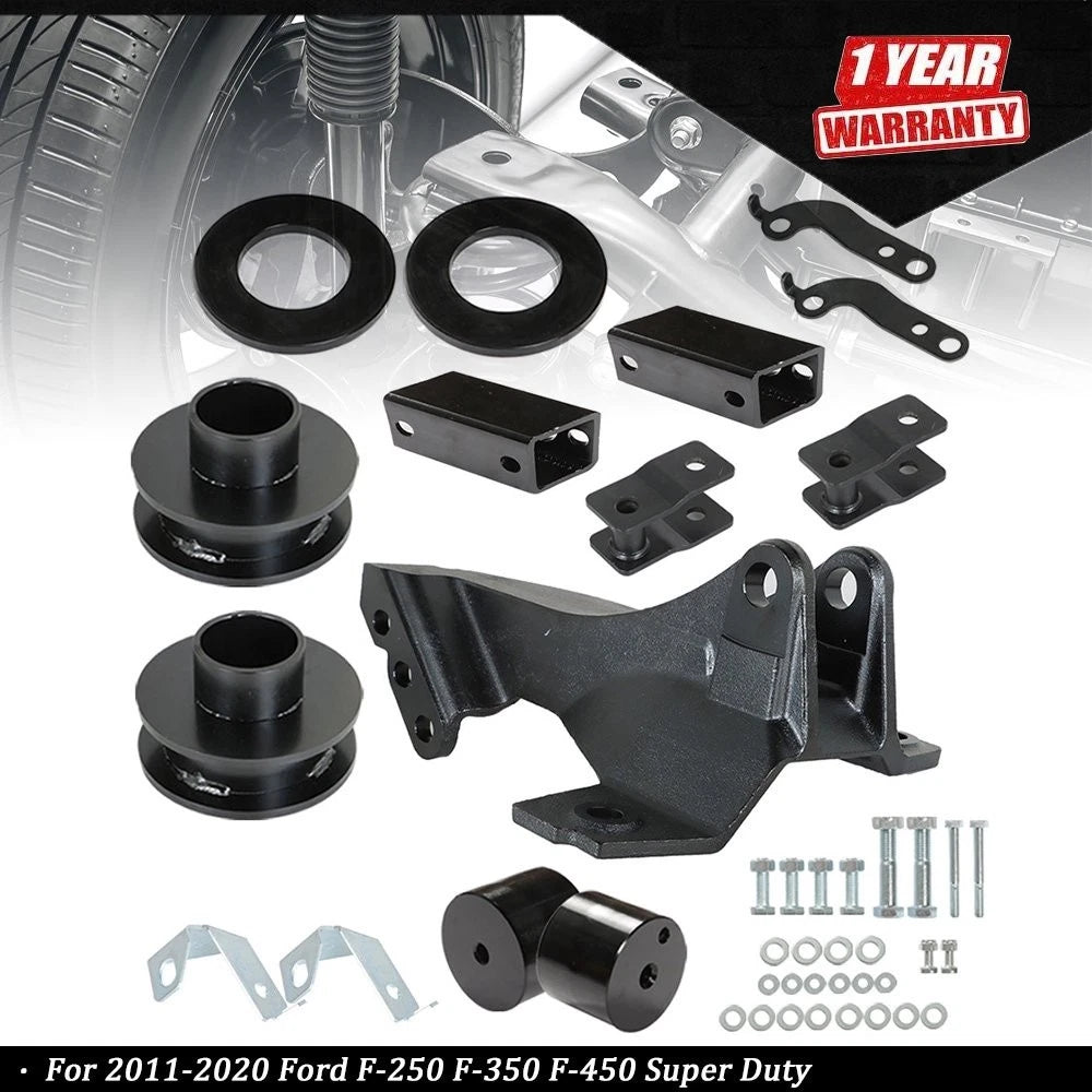 2.5" Leveling Kit with Track Bar Bracket for Ford F-250 Super Duty (2011–2020)