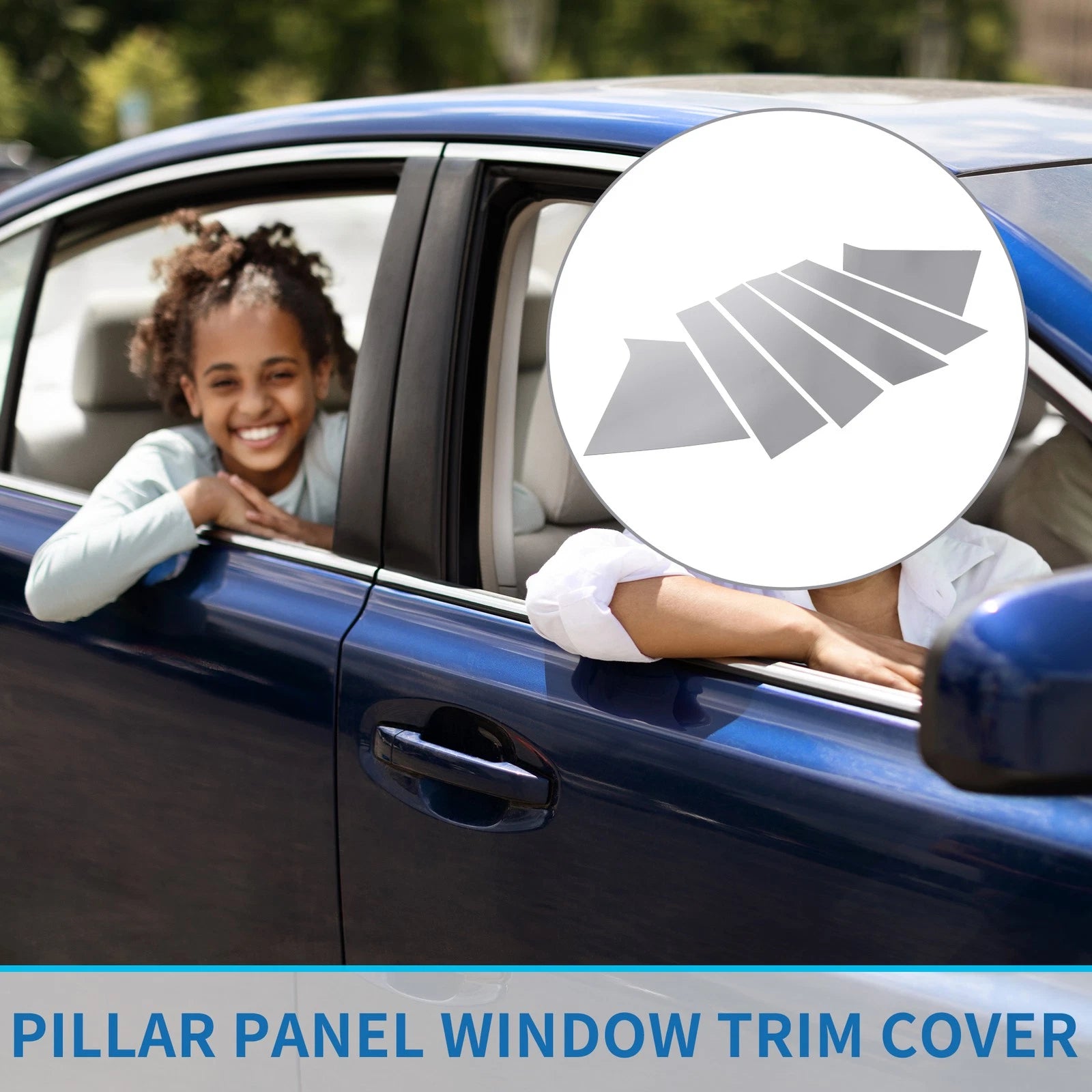 6 Pcs Pillar Window Trim Cover for Chevrolet Malibu (2016–2023) Chrome
