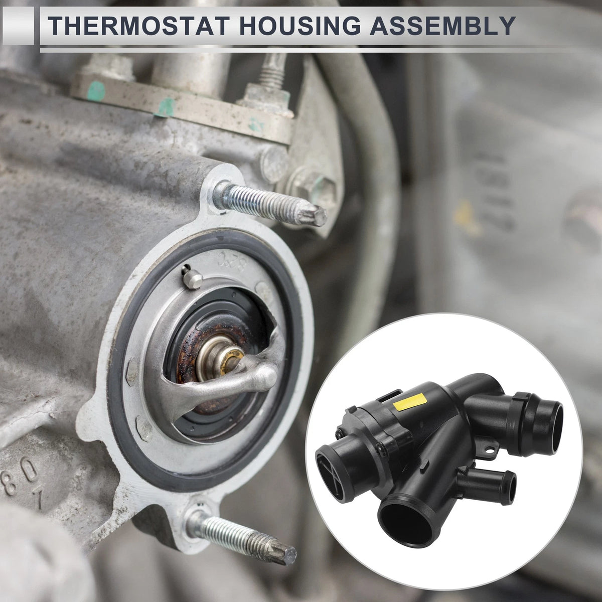 Engine Coolant Thermostat Housing Assembly for Land Rover LR4 (2011–2013)