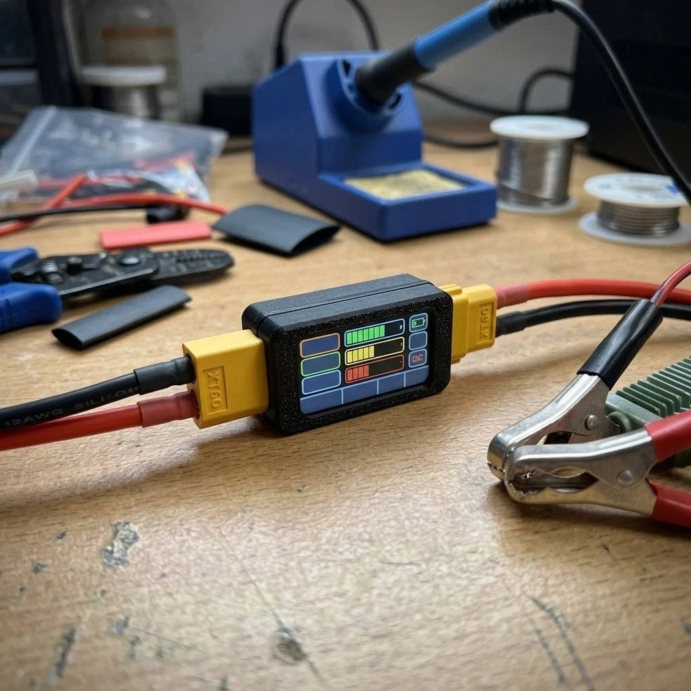 Bidirectional Wattmeter for Battery Capacity Check (1m Ohm Shunt Resistor)