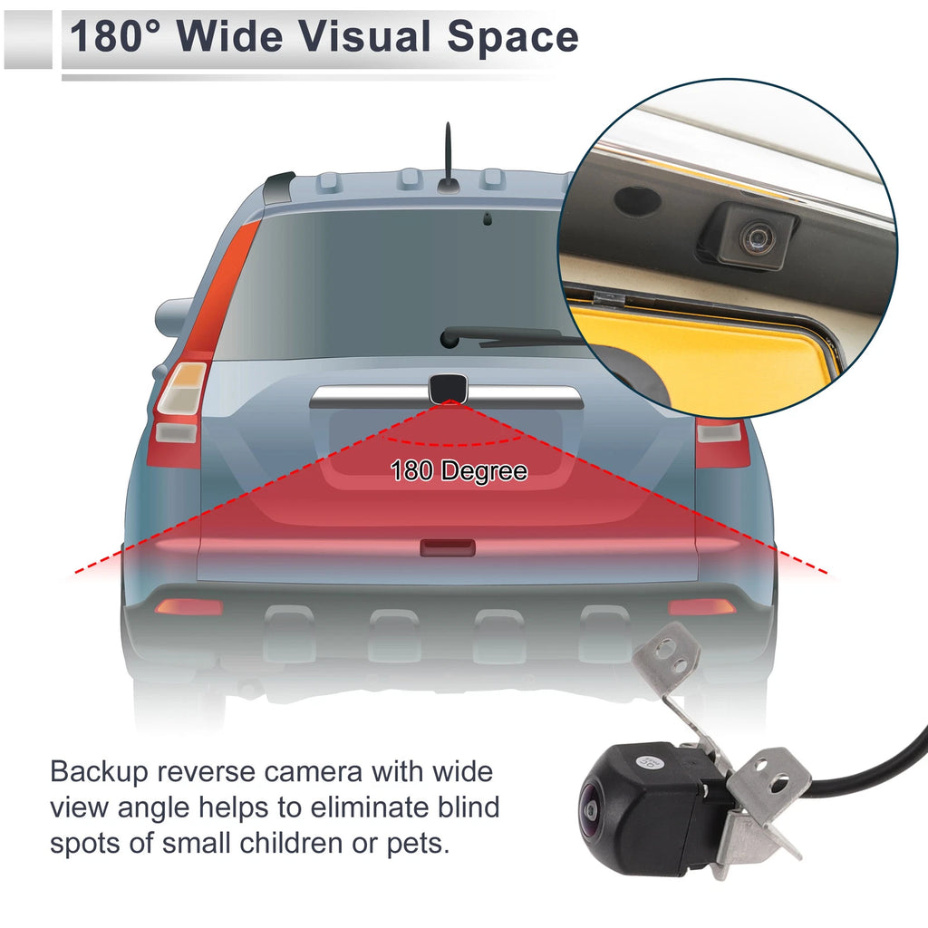 Rear View Camera for Honda Pilot (2009–2015) 120-180 Degree