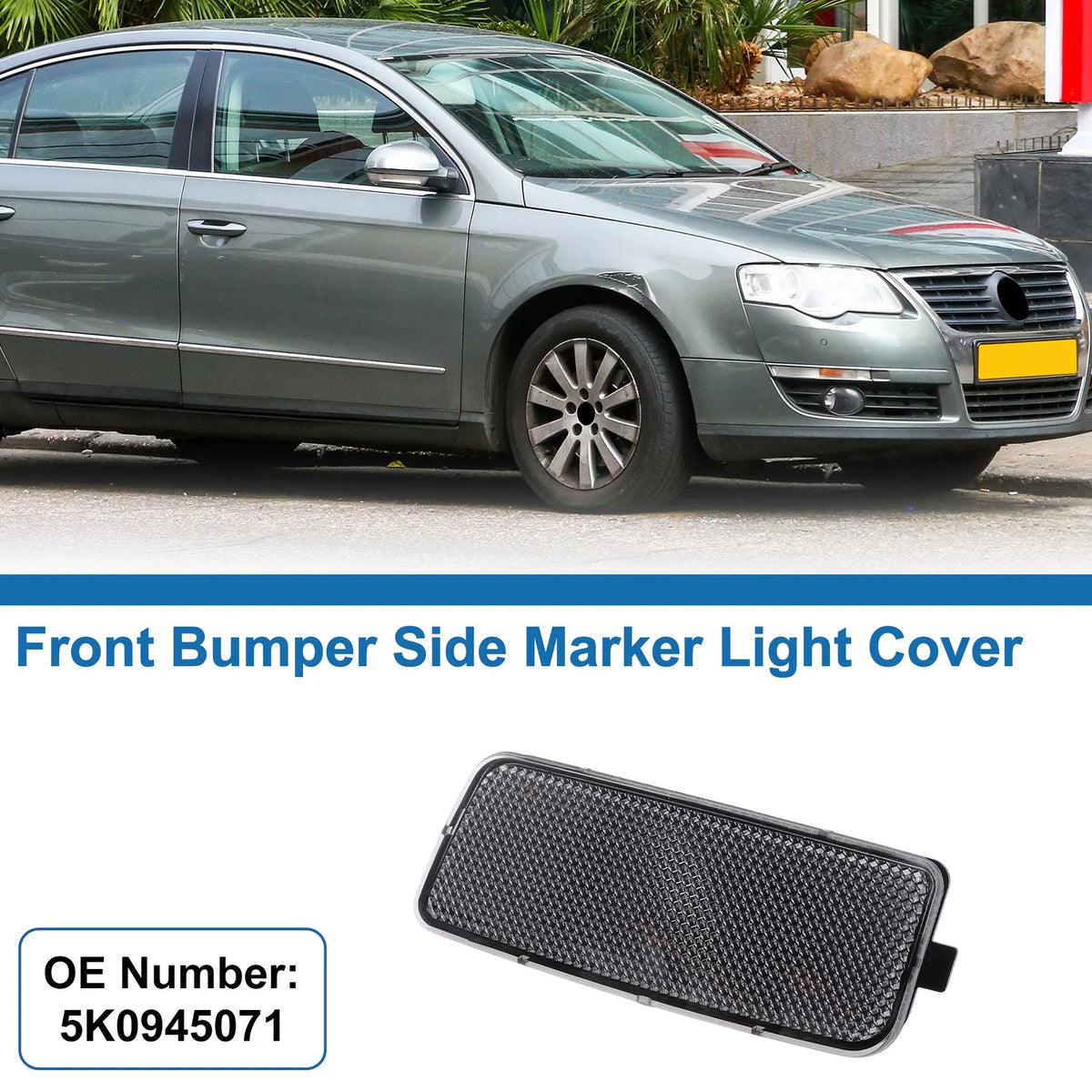 1 Pc Left Front Bumper Side Marker Light Cover for VW GTI MK6 (2010–2014) No. 5K0945071