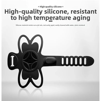 Silicone Phone Mount for Mountain & Road Bikes - Shockproof Holder
