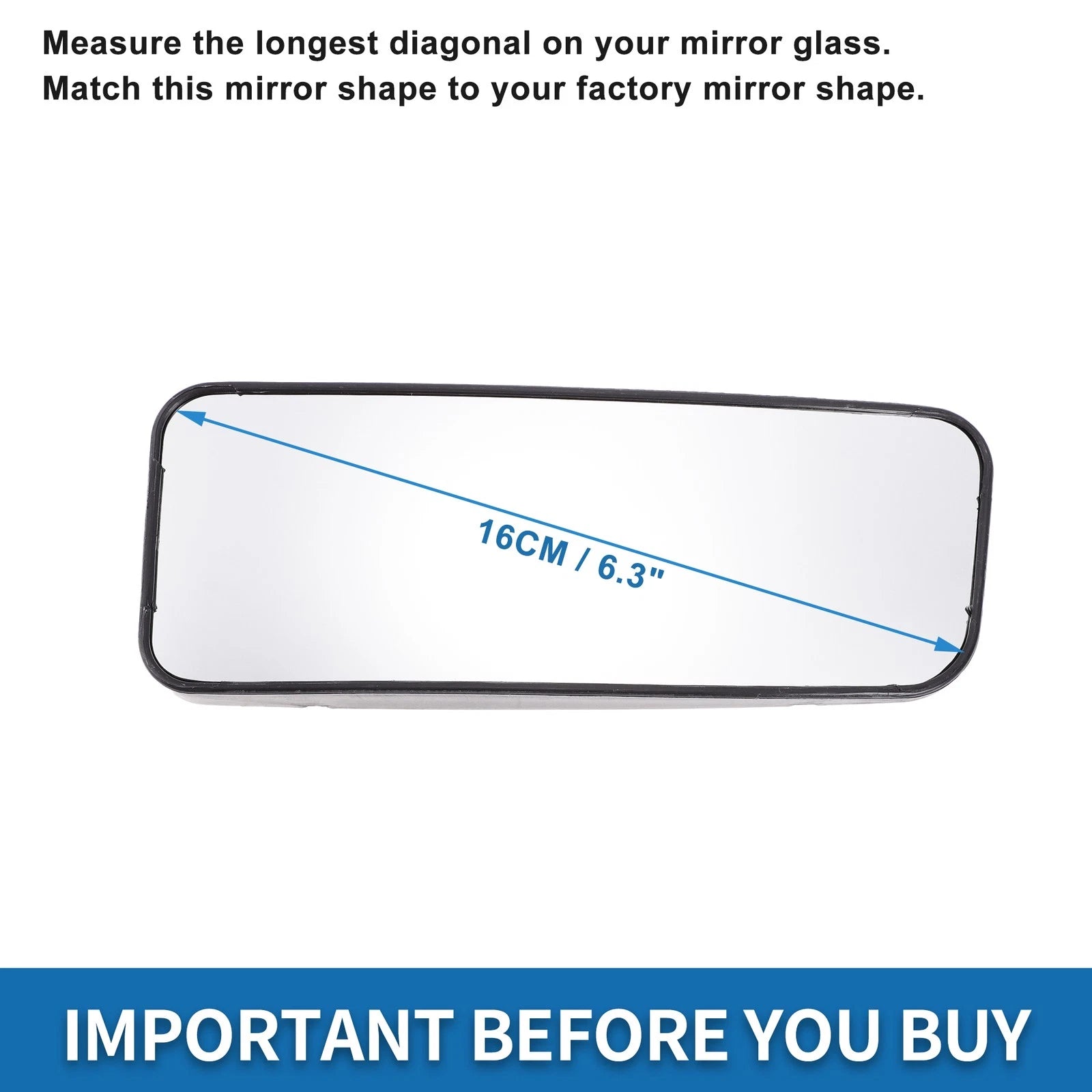 Non Heated Right Lower Side Mirror Glass Replacement for Mercedes Crafter (2017–2025)