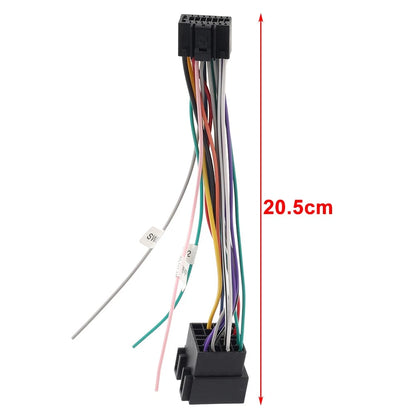 16 Pin ISO Wiring Harness Connector Adapter for Android Car Stereo (2010–2023)