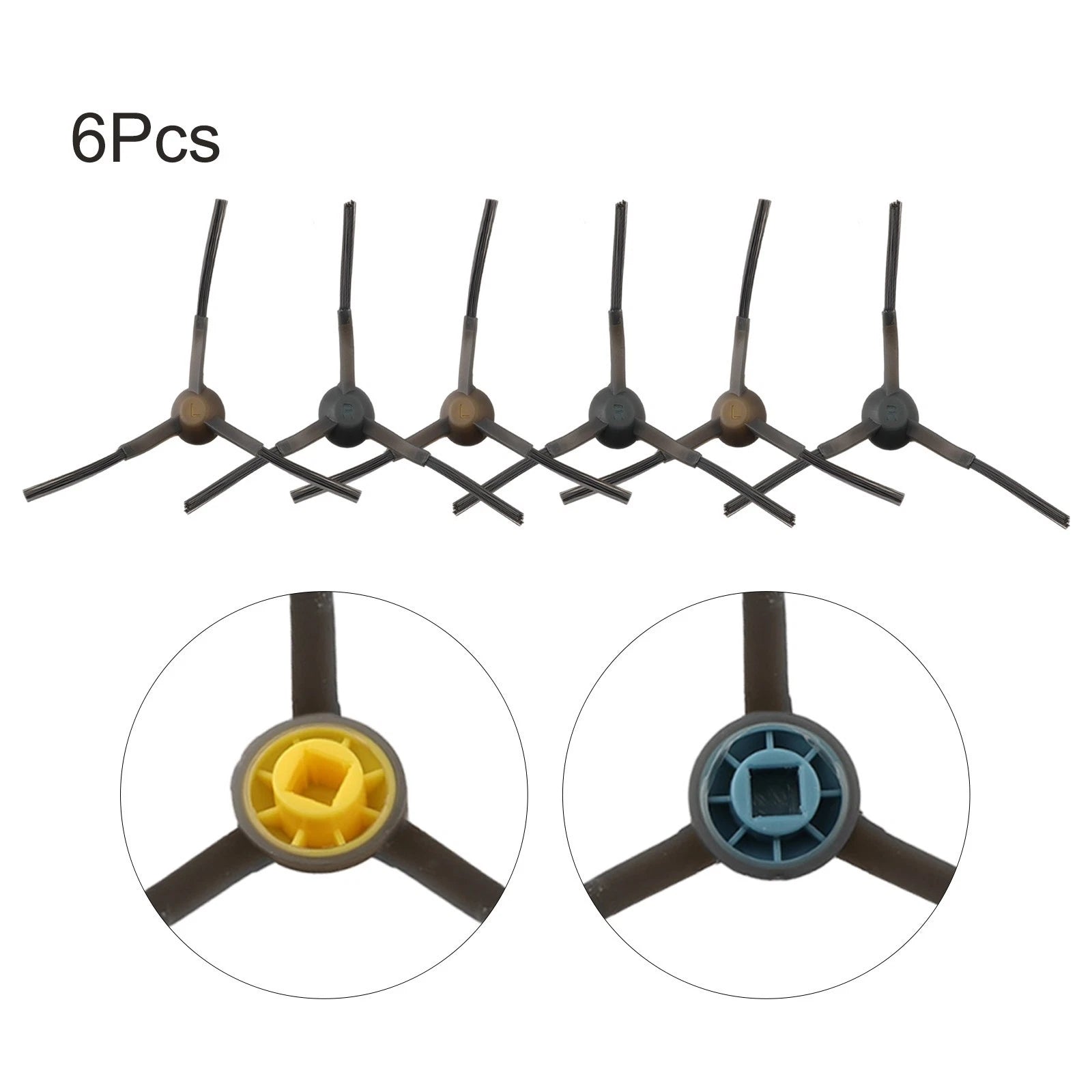 6 Pack Side Brush for Eureka NER700 (2019–2021)