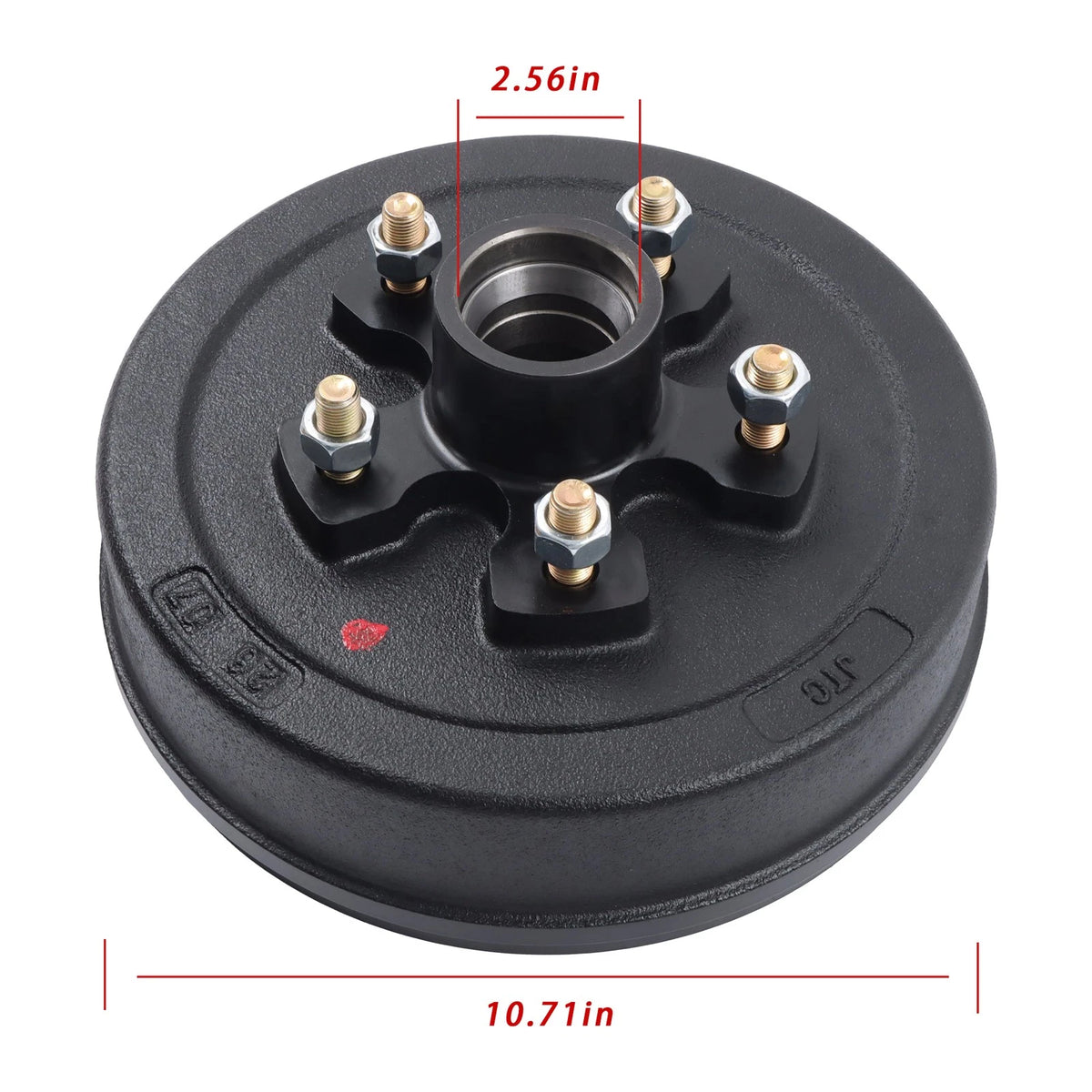 5 on 5" Trailer Brake Hub Drum Kits for 3500 lbs Axle (10" x 2-1/4")