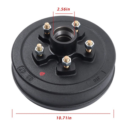 5 on 5" Trailer Brake Hub Drum Kits for 3500 lbs Axle (10" x 2-1/4")