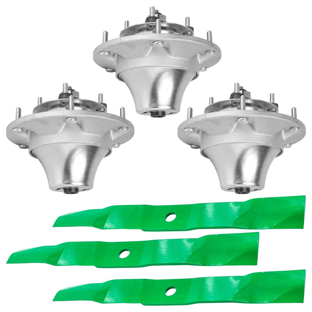 Spindles & Blades Replacement for John Deere Z997R 60 Inch (2017–2019)