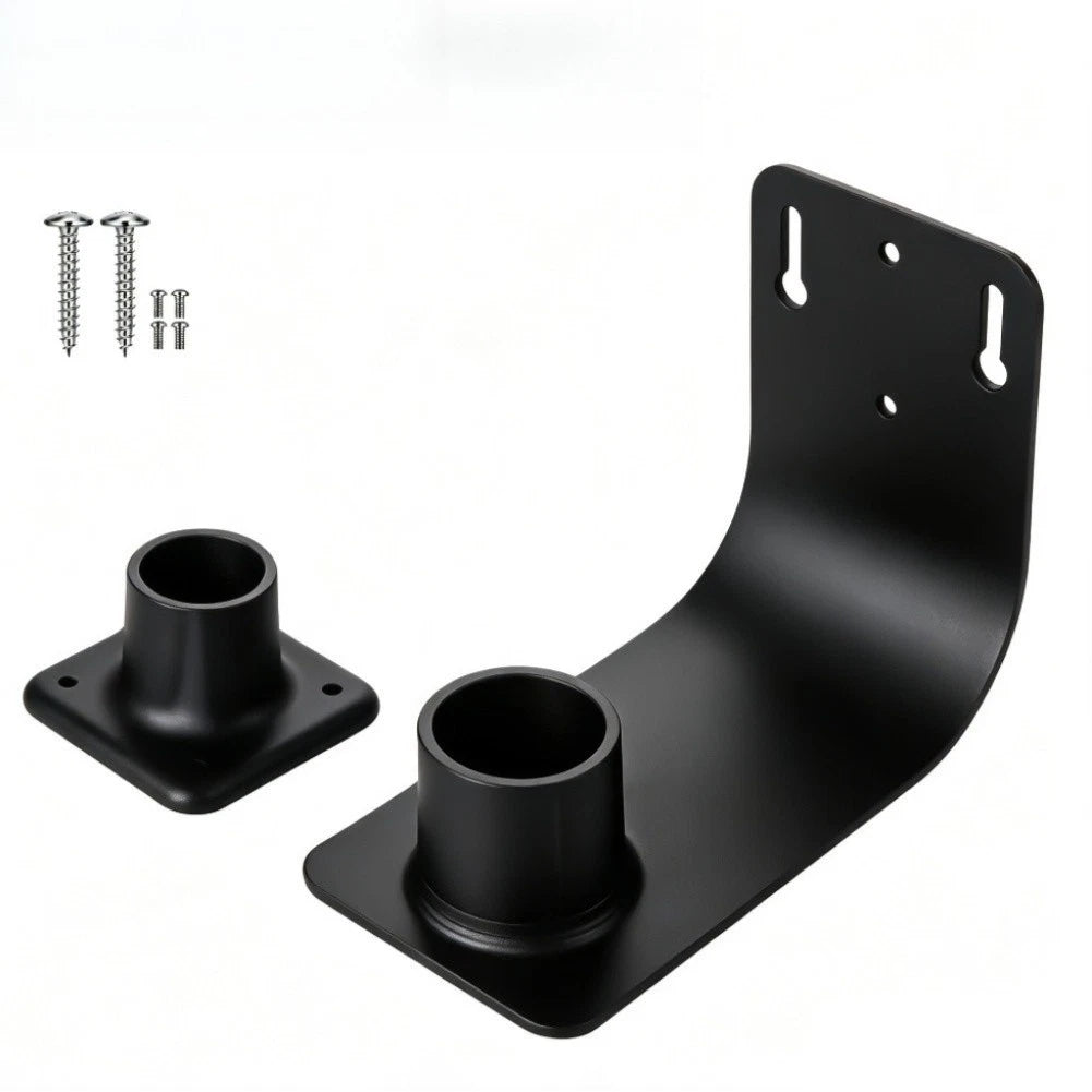Black Stainless Steel Wall Mount Bracket for Bird Feeders