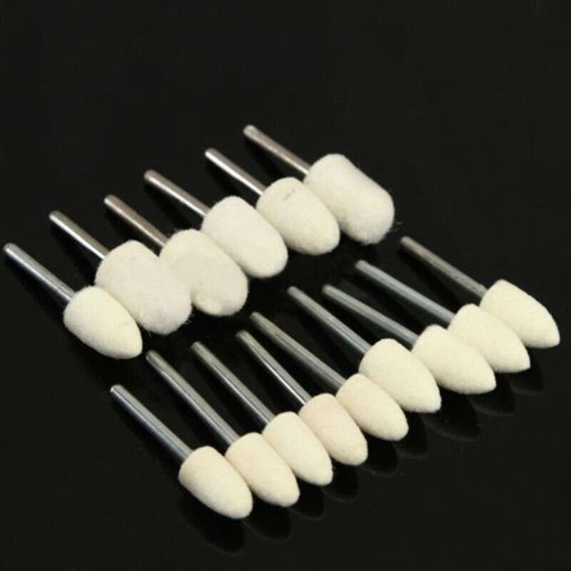 Felt Buffing Wheels Set for Automotive Polishing Assembly