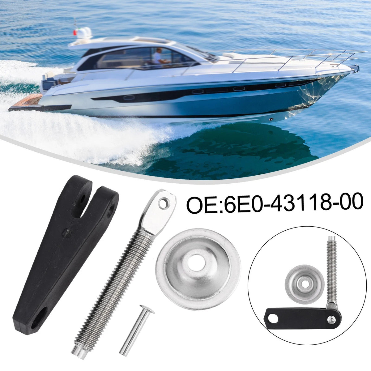 Set of 4 Durable Clamp Screws for Marine Applications