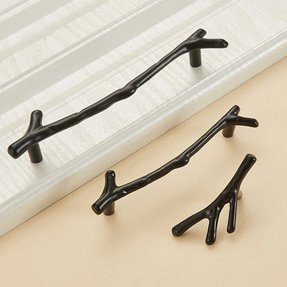 2Pcs Unique Tree Branch Door Cabinet Pulls Cupboard Bookcase Handle Drawer Knob