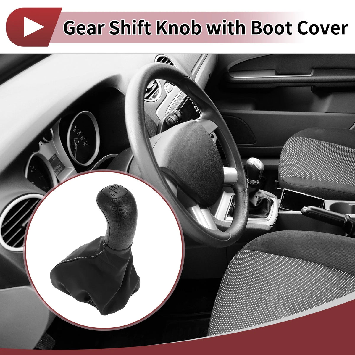 5 Speed Gear Shift Knob with Cover for Mercedes-Benz Vito W638 (1996–1999)