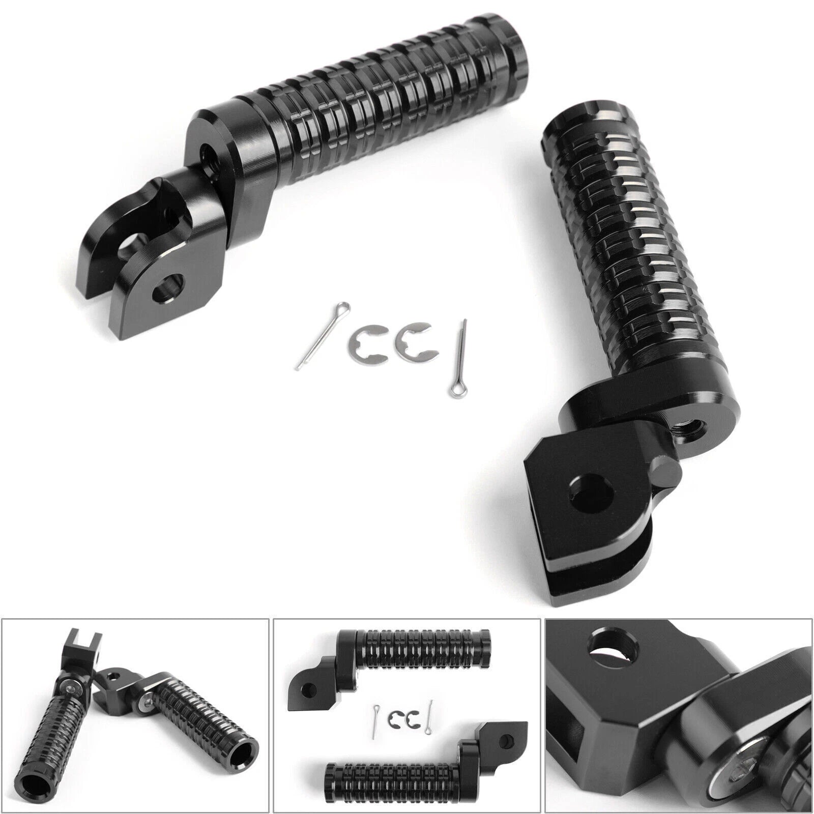 Front Foot Pegs for Suzuki GSX-R 600 750 1000, Honda CBR300R CBR600RR (T9)