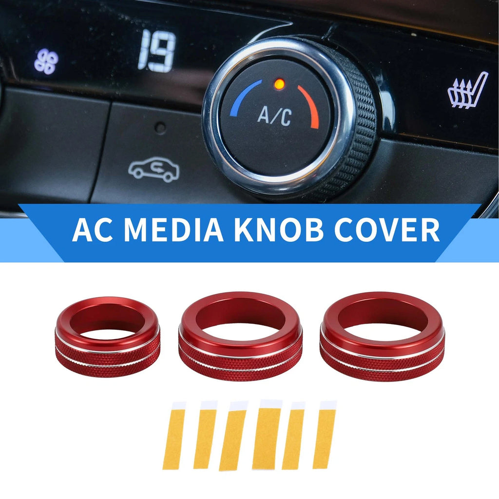 AC Media Volume Tune Switch Knob Cover Ring for Dodge Durango (2021–2023)