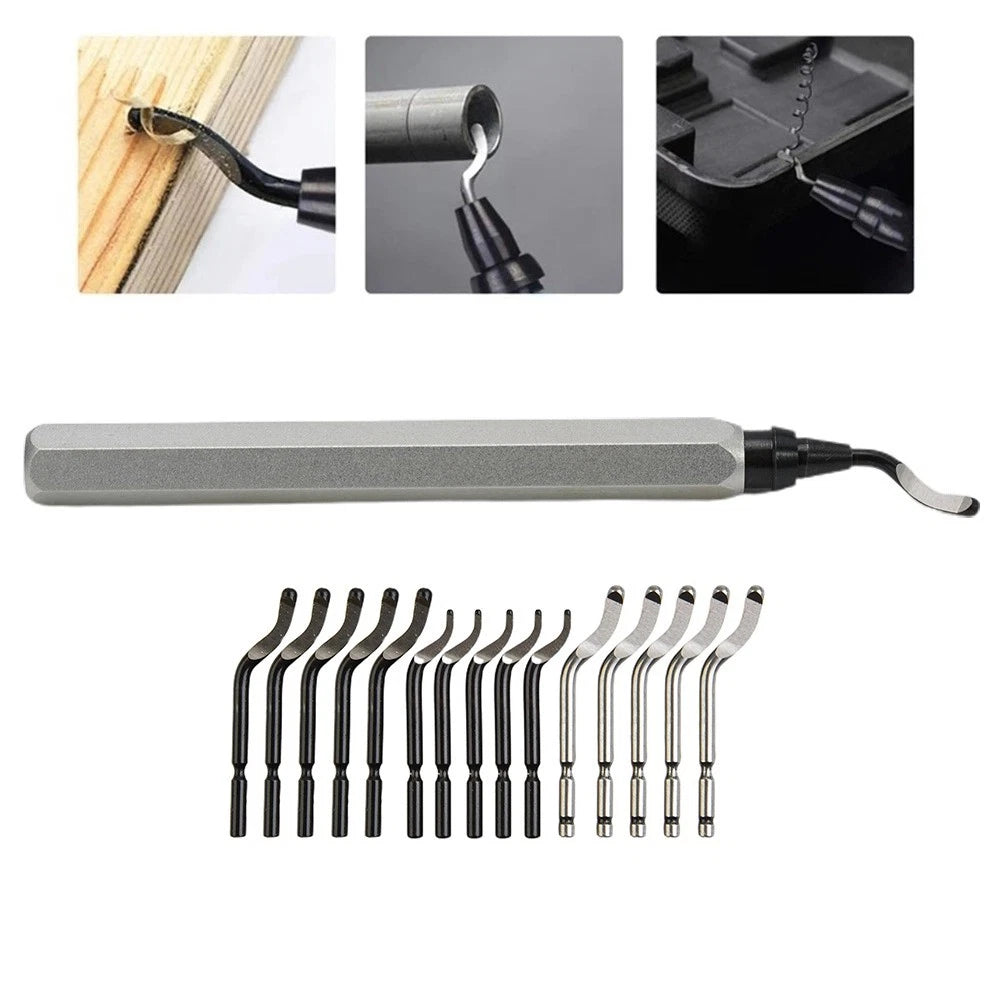 Deburring Tool Kit for DIY Projects - 360-Degree Swivel Design