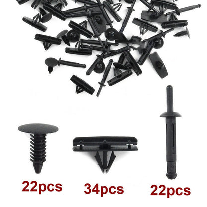 78pcs Fender Flare Hardware Clip Mounting Kit for Jeep Wrangler JK (2007–2018)